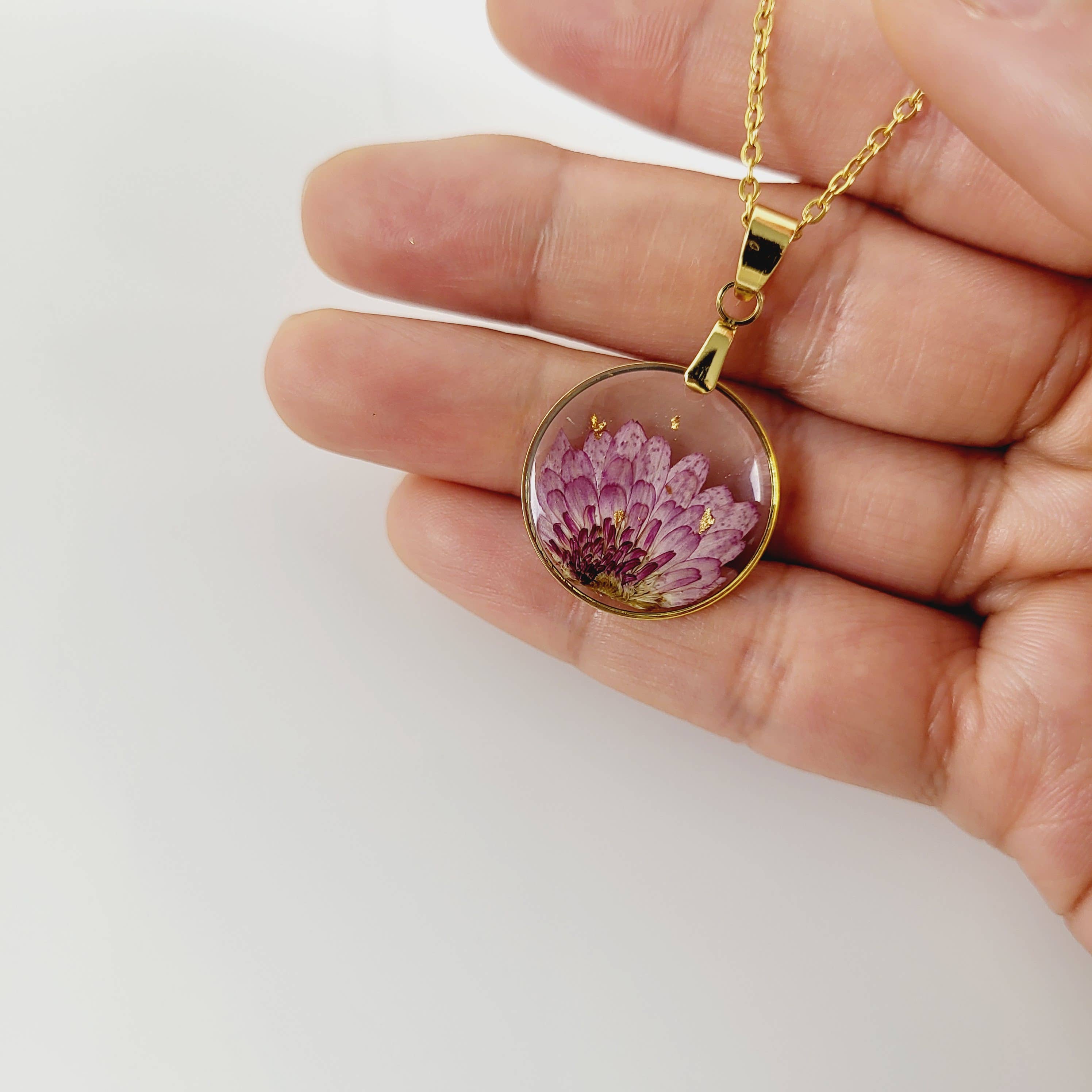 Rhodonco - Wholesale Pendant/Charm Necklace - November birth flower necklace - Chrysanthemum4