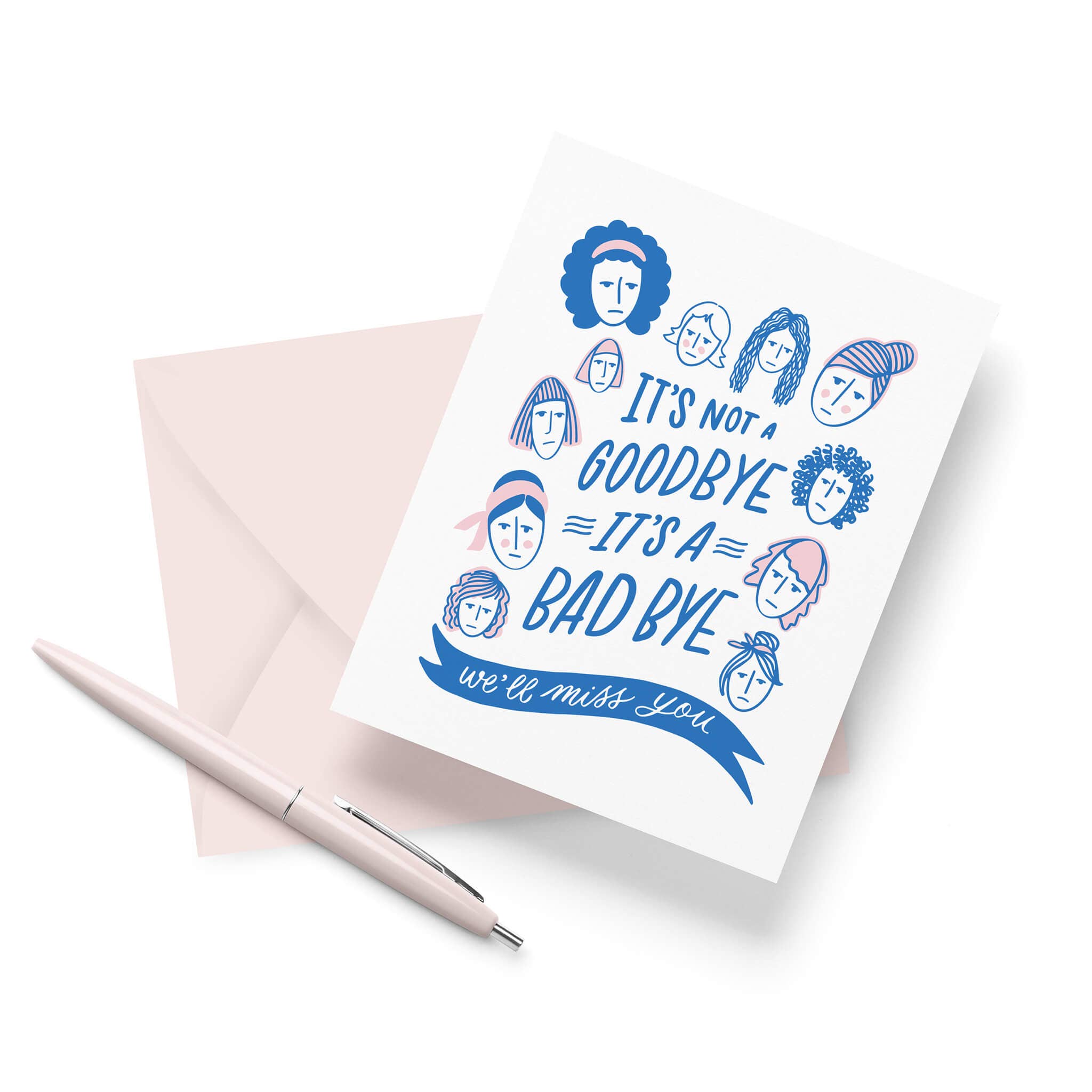 Friendly Fire Paper - Wholesale Sympathy Card - Bad Bye Letterpress Card2