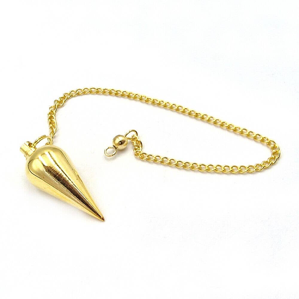 Shamans Crystal - Wholesale Meditation Supplies - Brass Pendulums, Brass Dowsing Pendulums with Gift Pouch26