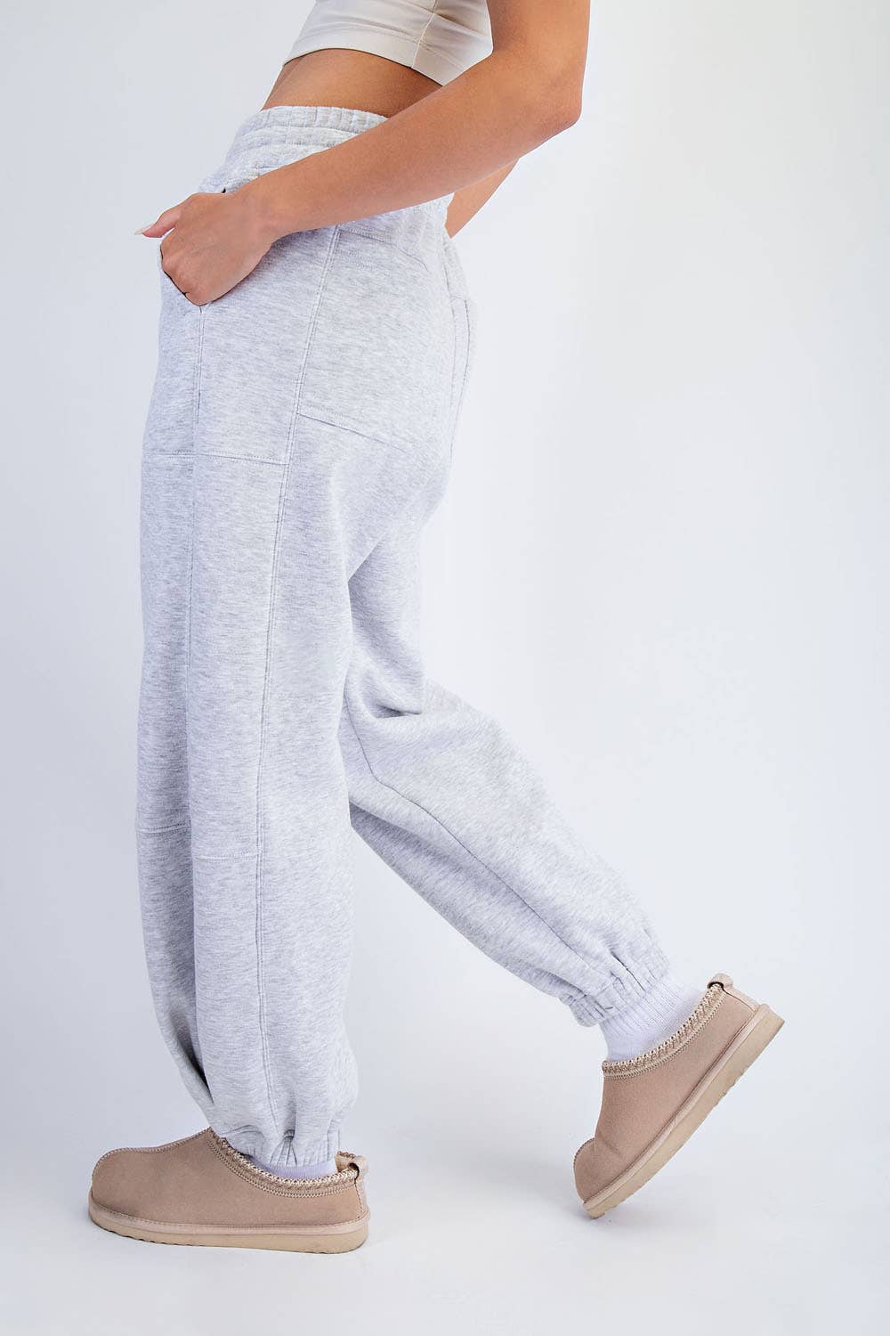 Rae Mode - Wholesale Athletic Pants - Women's - FLEECE COCOON JOGGER SWEATPANTS22