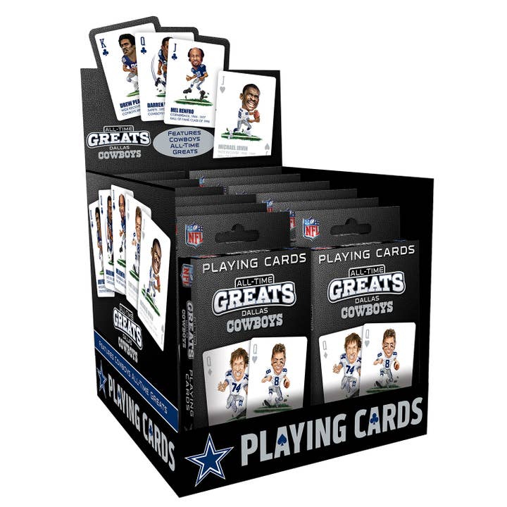 Masterpieces Puzzles - Wholesale Playing Cards - Dallas Cowboys All-Time Greats Playing Cards