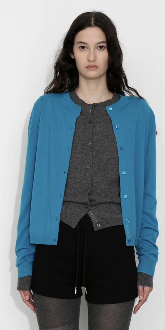 CUBIC – wholesale Cardigan – Women’s – 100% Wool Knit Cardigan with Crew Neck6