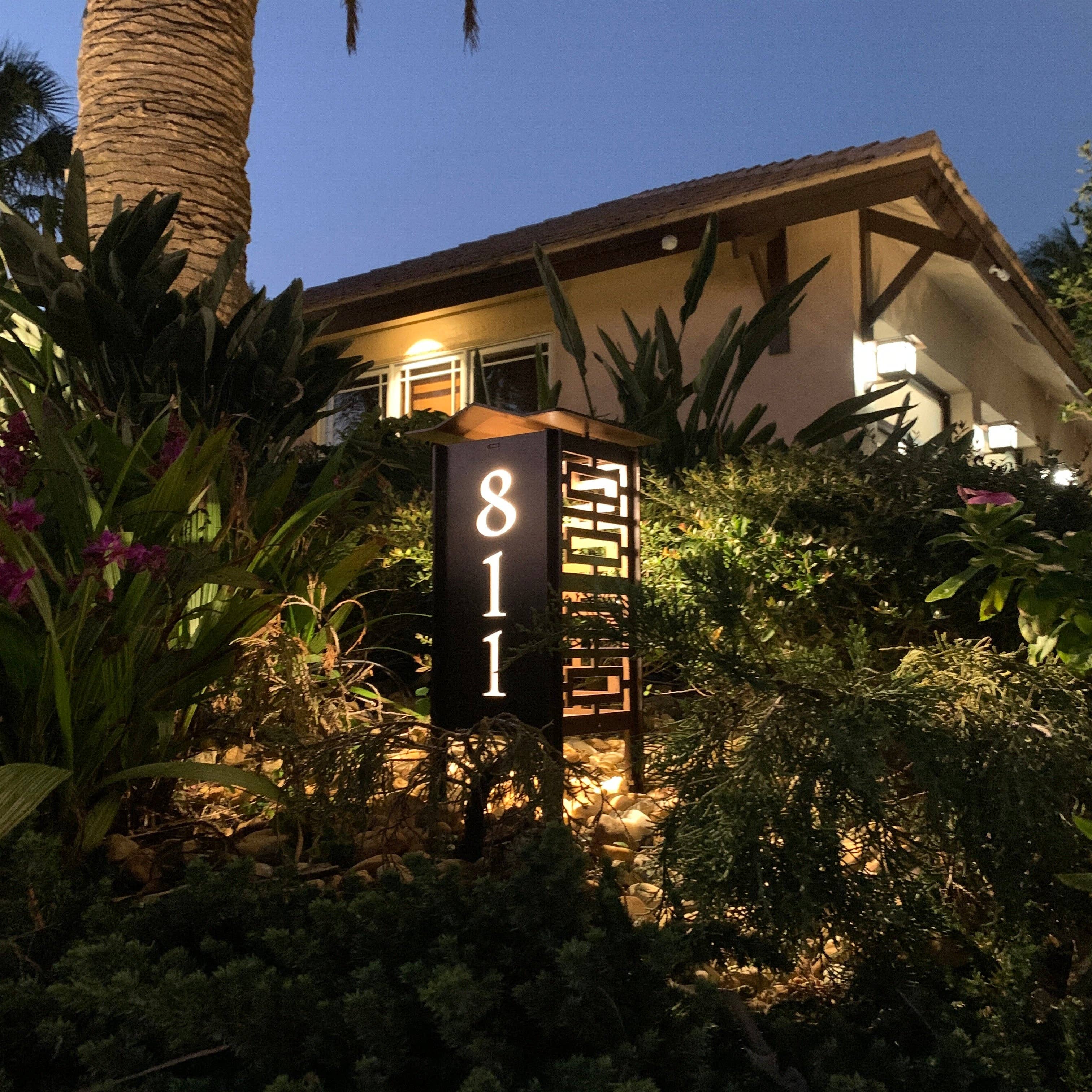 TedStuff - Wholesale Buiten/gazonlicht - RadiantLight 14" hoge ADRESMARKERING Landschapsverlichting - Tuinverlichting2