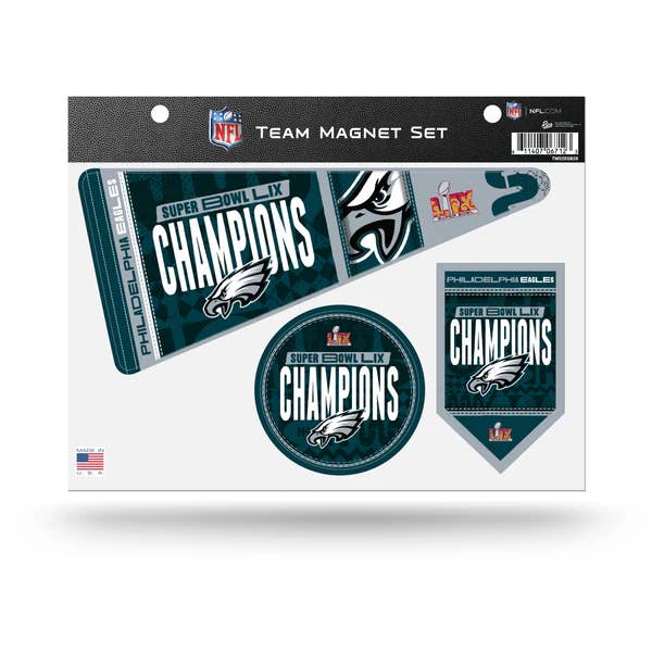 Rico Industries - Vente Aimants - Feuille d'aimants de l'équipe des champions du Super Bowl LIX des Philadelphia Eagles
