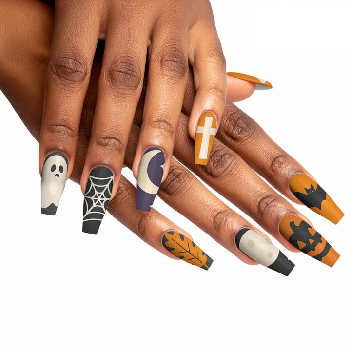 FYNE BODY - Wholesale Press-on/fake nails - Ghoul Glow Ghostly Glam Press-On Nails35