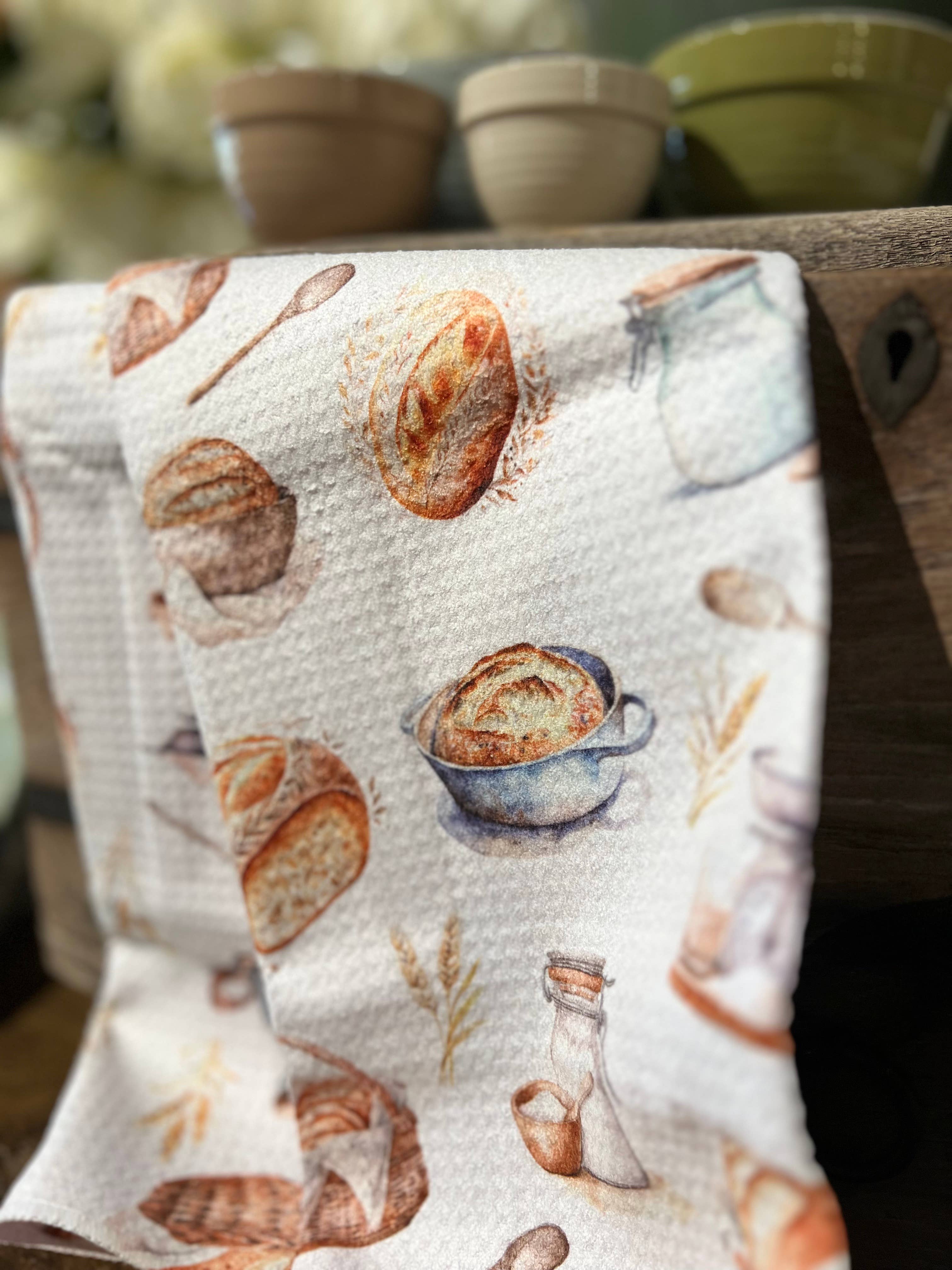 ROOM and PORCH - Wholesale Tea Towel - Sourdough White - Hand/Tea Towel - Recycled Microfiber 2