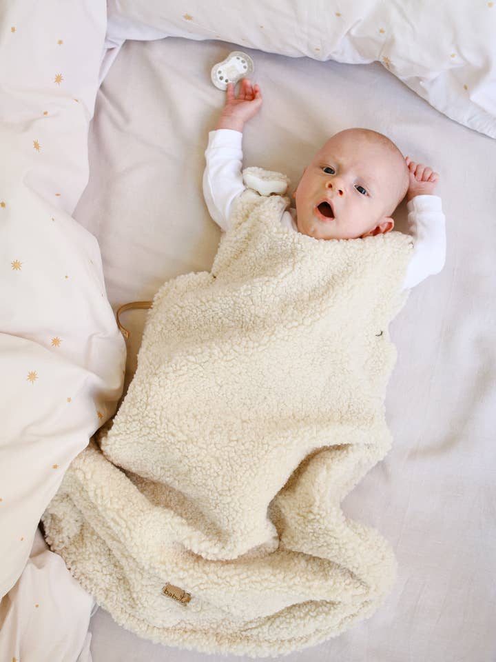 Babyly - Wholesale Sleepsack - Baby - Teddy sleeping bag - CREAM or TAUPE - 1,5 TOG11