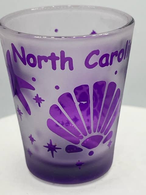7 Star - Wholesale Shot Glass - North Carolina State Etching Shot Glass 2 oz Best Seller3