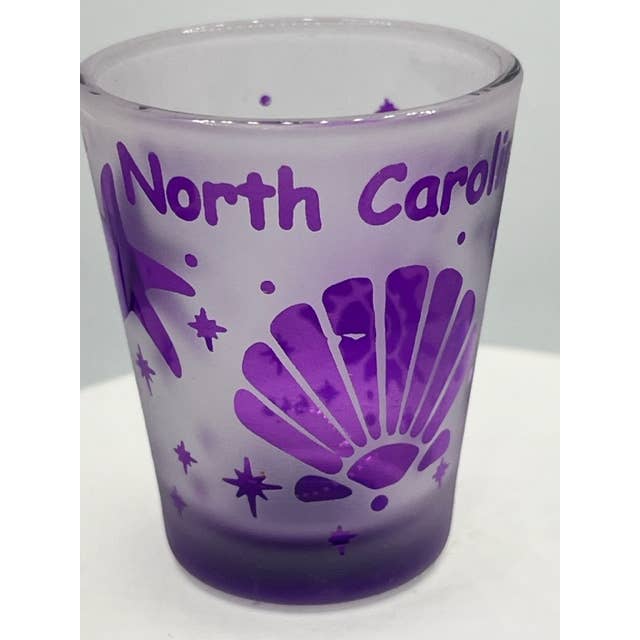 7 Star - Wholesale Shot Glass - North Carolina State Etching Shot Glass 2 oz Best Seller3