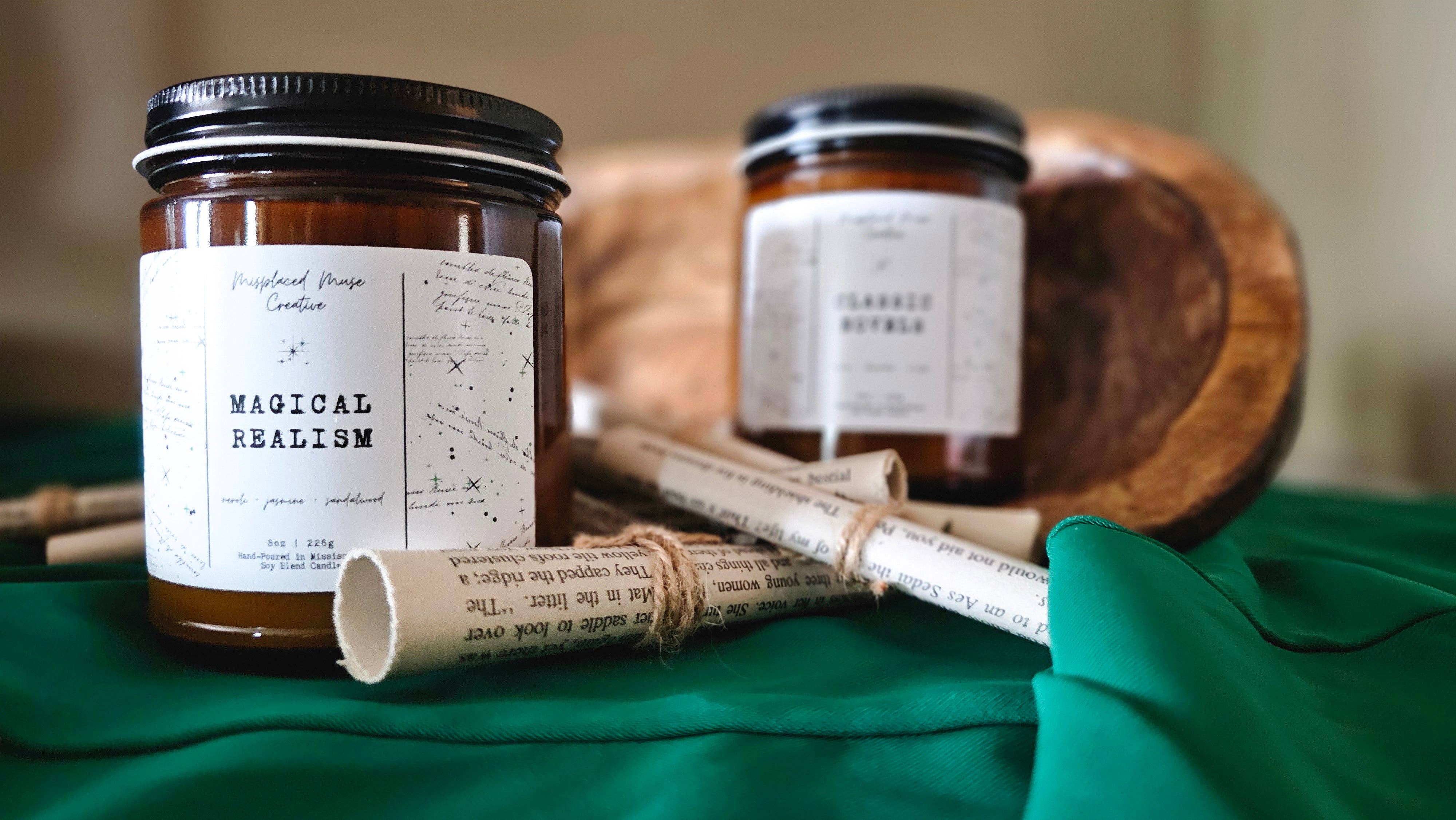 Misplaced Muse Creative - Wholesale Jar/Filled Candle - Magical Realism Soy Candle (Neroli + Jasmine)8