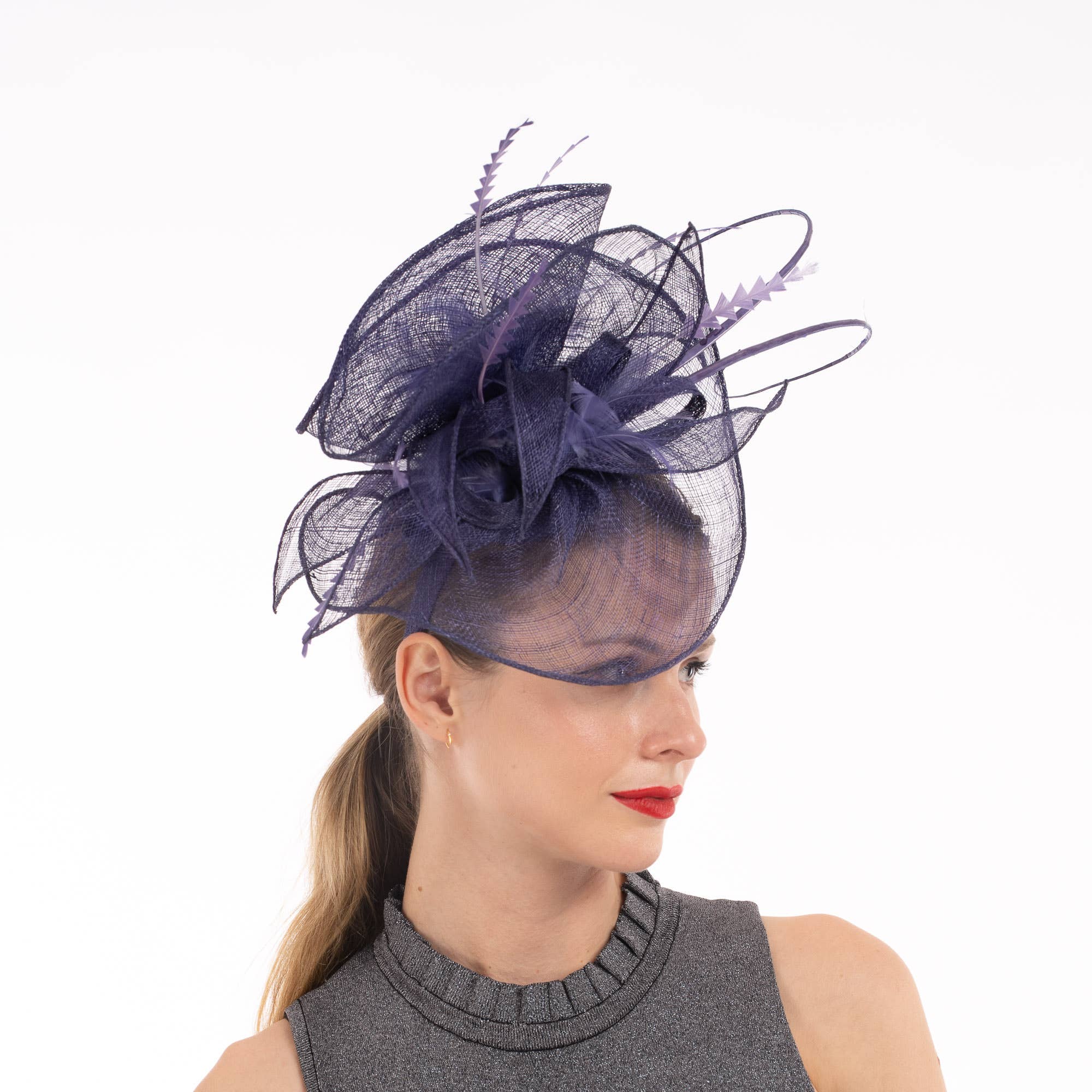 KaKyCo – wholesale Fascinator hat – Women's – Large Sinamay saucer fascinator headband | 1020881