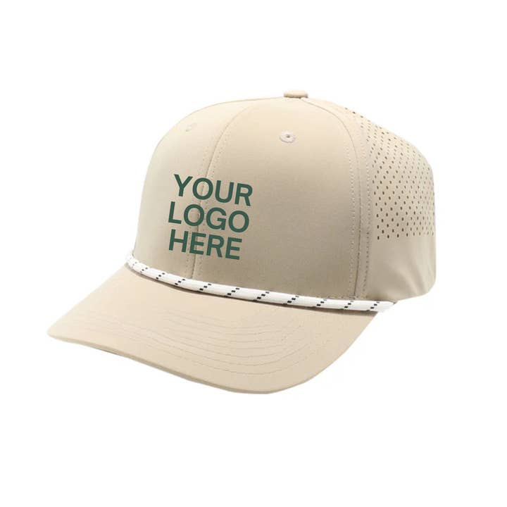 SD Merch Co. - Custom Embroidery - Wholesale Trucker Hat - Unisex - Laser Cut Rope Hat - Customizable