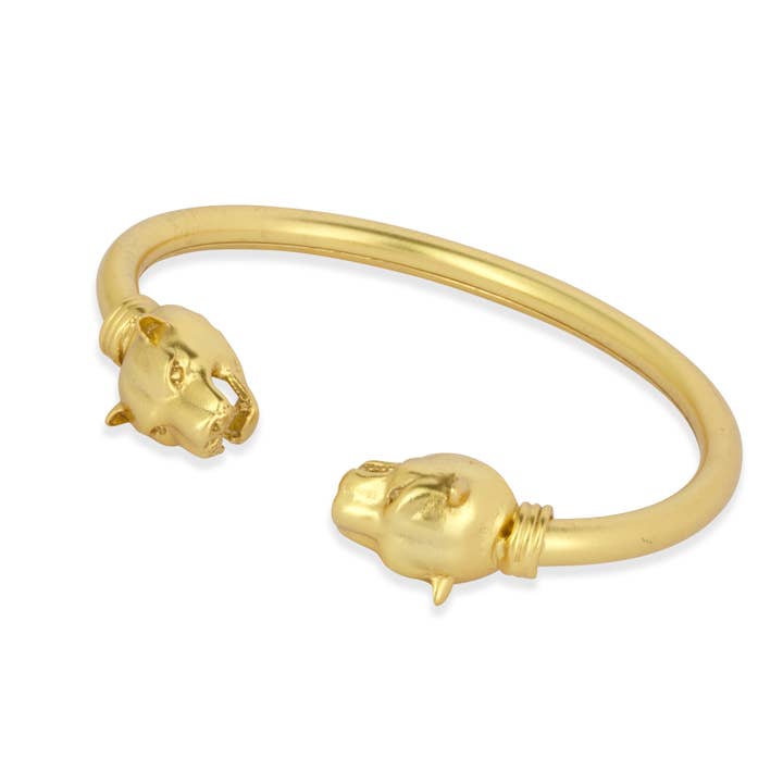 Panther Gold Bangle Gold for wholesale by Ashiana London