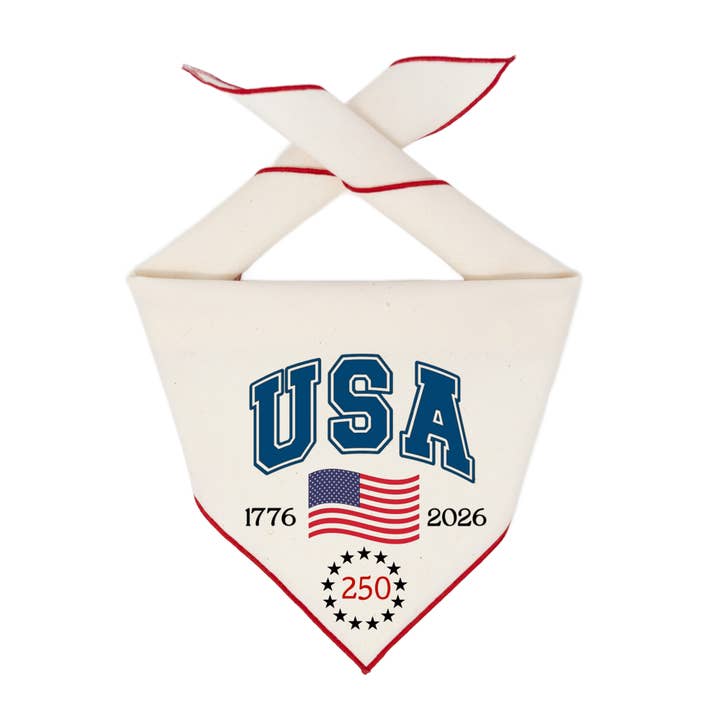 4th of July Dog | Memorial Day | Patriotic Bandana | USA Pet for wholesale by Paisley Paw Designs
