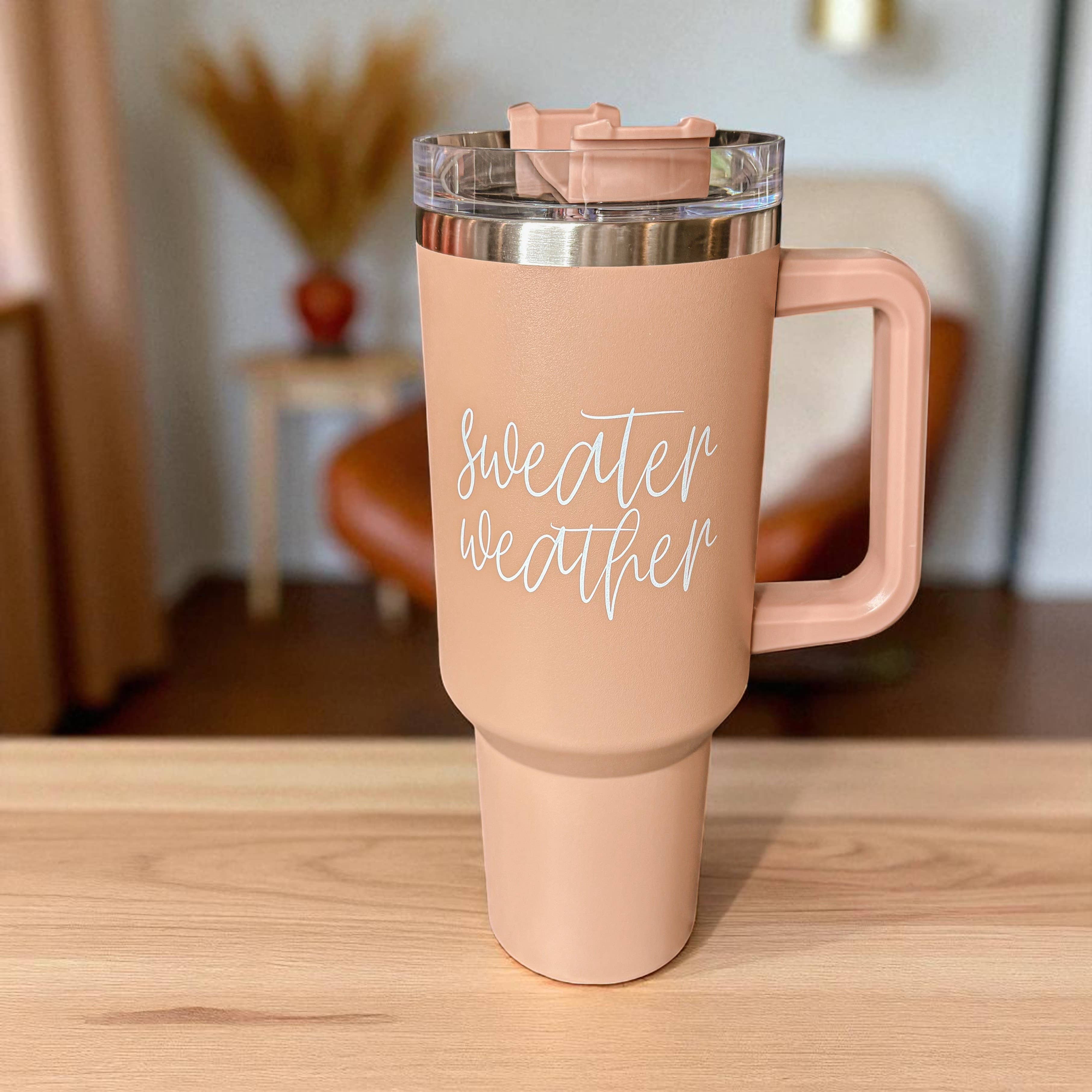 Gia Roma - Wholesale Insulated Mug/Tumbler - Fall Tumblers with Handle & Lid | Modern Autumn Travel Mugs16