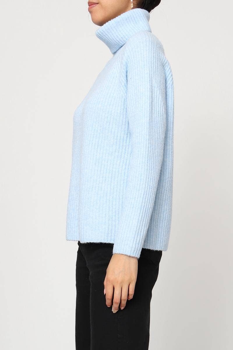 DIX-ONZE - Vente Pull en maille – femme - Pull Maille Côtelée – Col Roulé & Manches Longues29