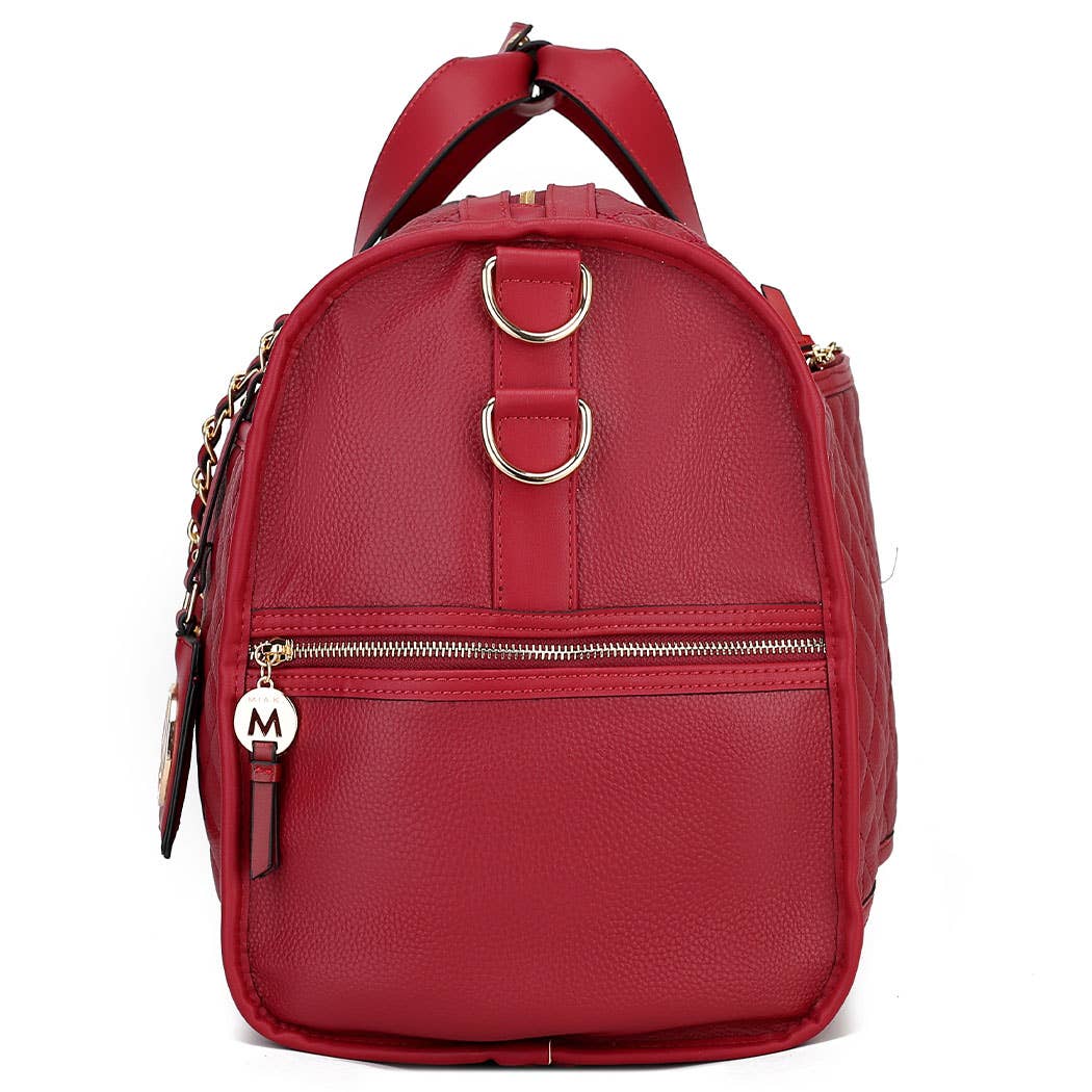 MKF Collection - Vendita all'ingrosso Sacca da viaggio - Donna - Borsa da viaggio in ecopelle vegana Lexie per donna di MKF Collection17