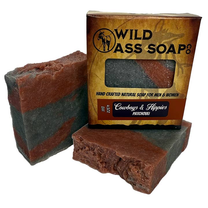 Cowboys & Hippies for wholesale by Wild Ass Soap Co