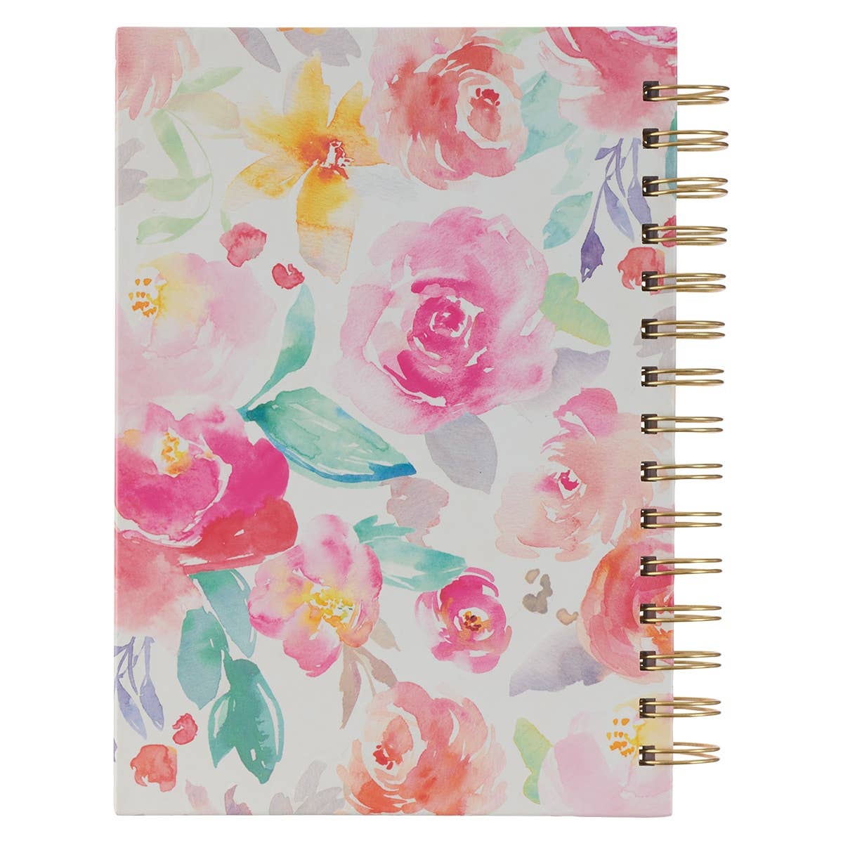 Christian Art Gifts - Vente Journal intime - Grand Wirebou floral multicolore All Things Through Christ1