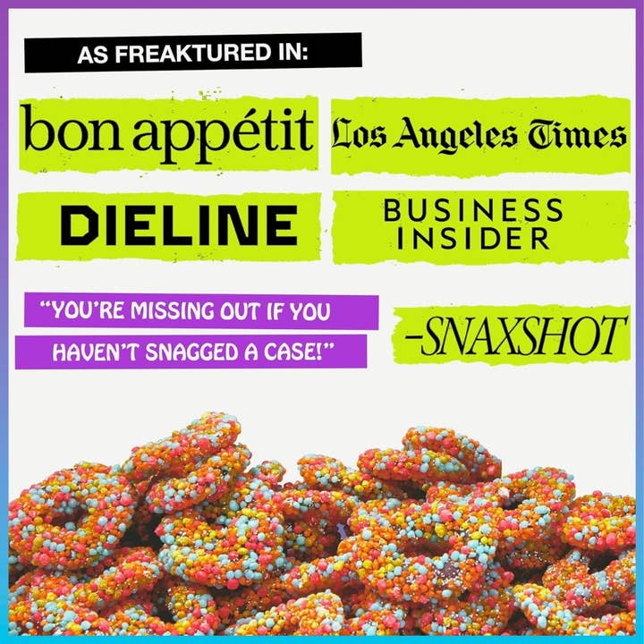 Rotten Candy - Wholesale Retailer Display - Food & Drink - Gummy Worms & Cruncheez Candy Display: GF, Low Sugar8