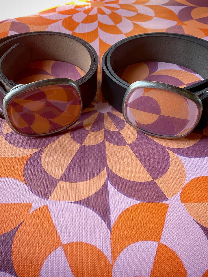 Bältesspänne, groovy - vintage tapet, 70-talsinspirerad retro för wholesale av joeyfivecents