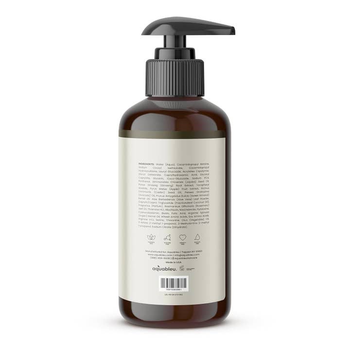 Aquableu - Wholesale Hair Shampoo - Advanced Therapy Anti-Thinning Rosemary Oil Shampoo 16oz