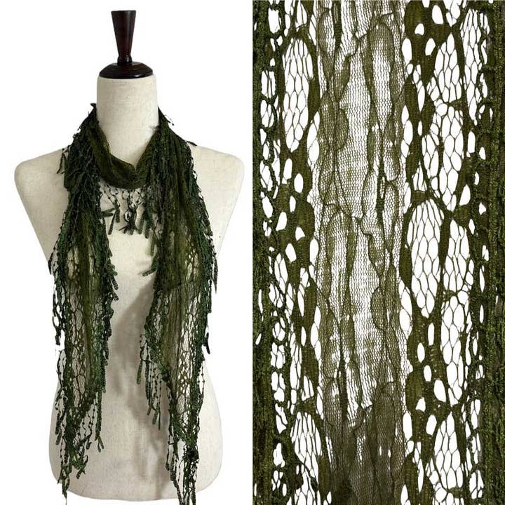 The Magic Scarf Company - Wholesale Scarf - Women's - 7776 - Victorian Lace Confetti Scarves31