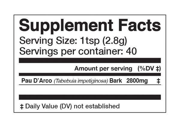 Anima Mundi Apothecary - Wholesale Oral Supplement/Vitamin - PAU D’ARCO | Sacred Tree of the Rainforest*2