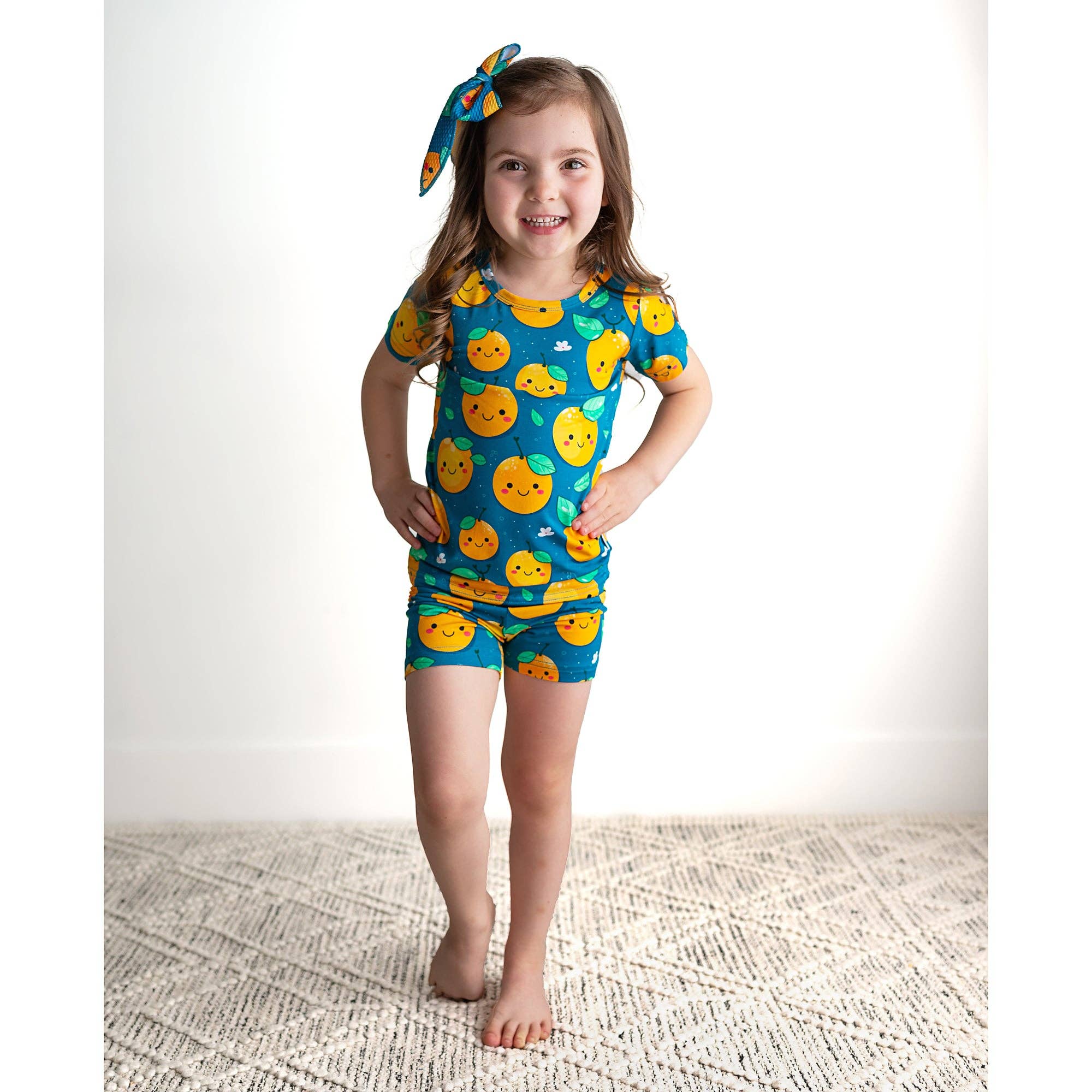 Gigi and Max – wholesale Pyjamasset - Barn – Bambu Pyjama Barnkläder Sleepies Småbarnshorts 2PC Set Cutie4