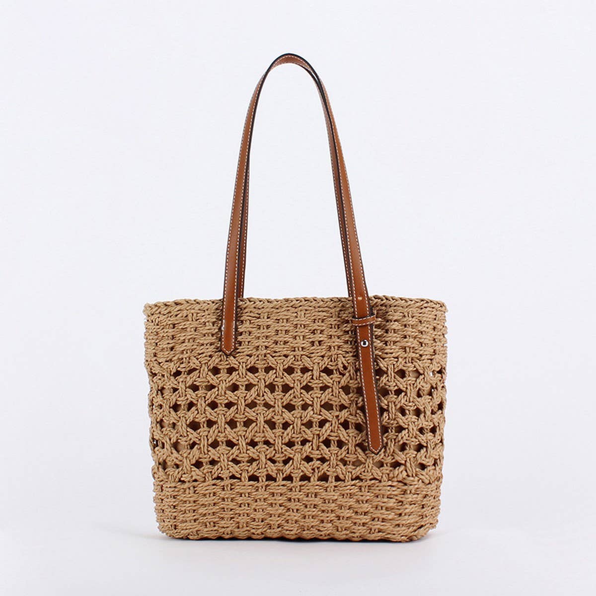 ACCITY - Wholesale Beach Bag - HIGH-END STYLISH LARGE-CAPACITY HAND-WOVEN BAG_CWAB47141