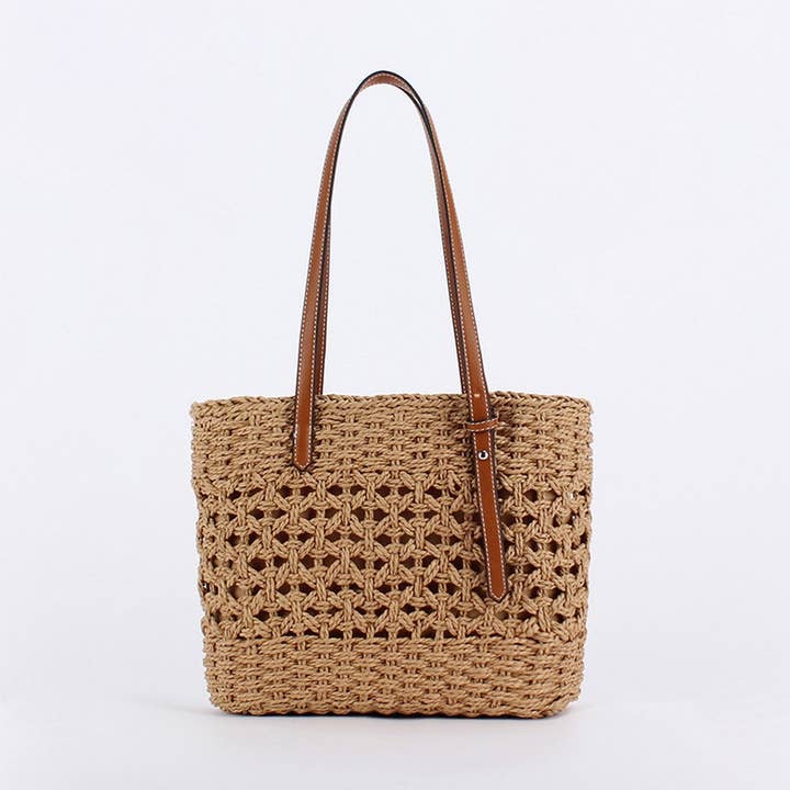 ACCITY - Wholesale Beach Bag - HIGH-END STYLISH LARGE-CAPACITY HAND-WOVEN BAG_CWAB47141
