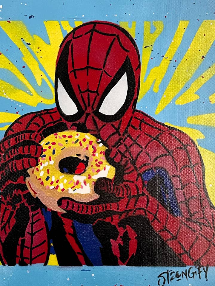 Décoration d'intérieur, Art mural, Cadeaux pour lui - Impressions d'art "SpideyDunk" pour la vente par Art For Dudes