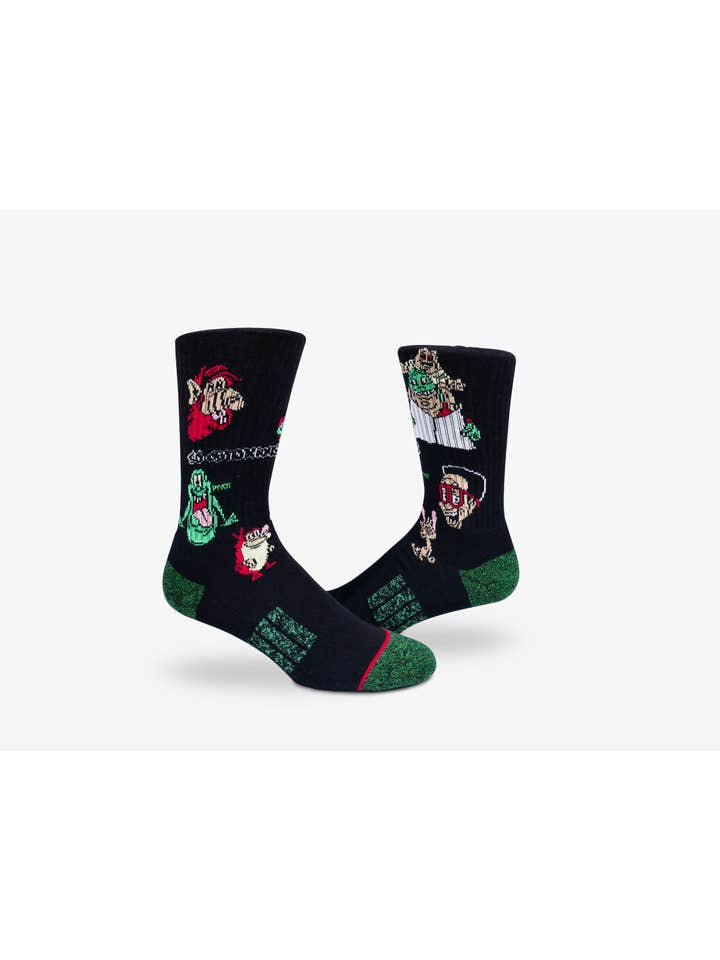 Black 90's Obnoxious Socks for wholesale on Faire