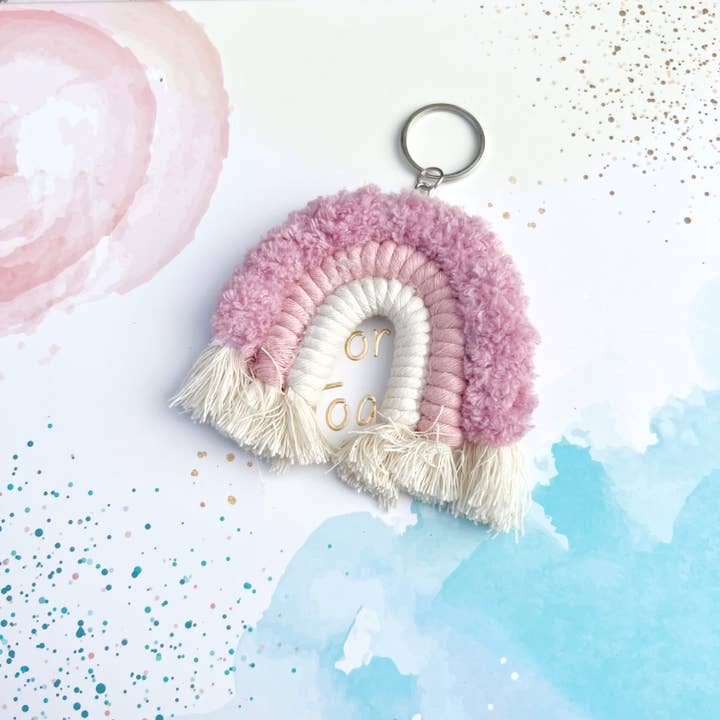 Gypsy Soul - Wholesale Keychain – Women's - Macaron Rainbow Macrame Boho Keychain - Assortment 24 Pcs13