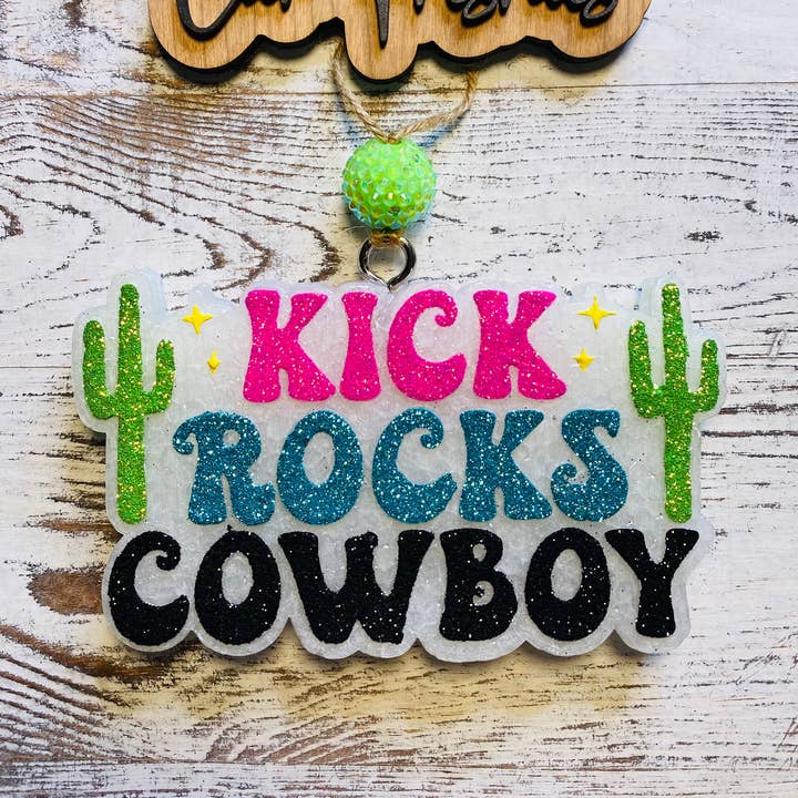 Sassy Fras Couture - Vente Désodorisant pour voiture – femme - Kick Rocks Cowboy Car Freshie0