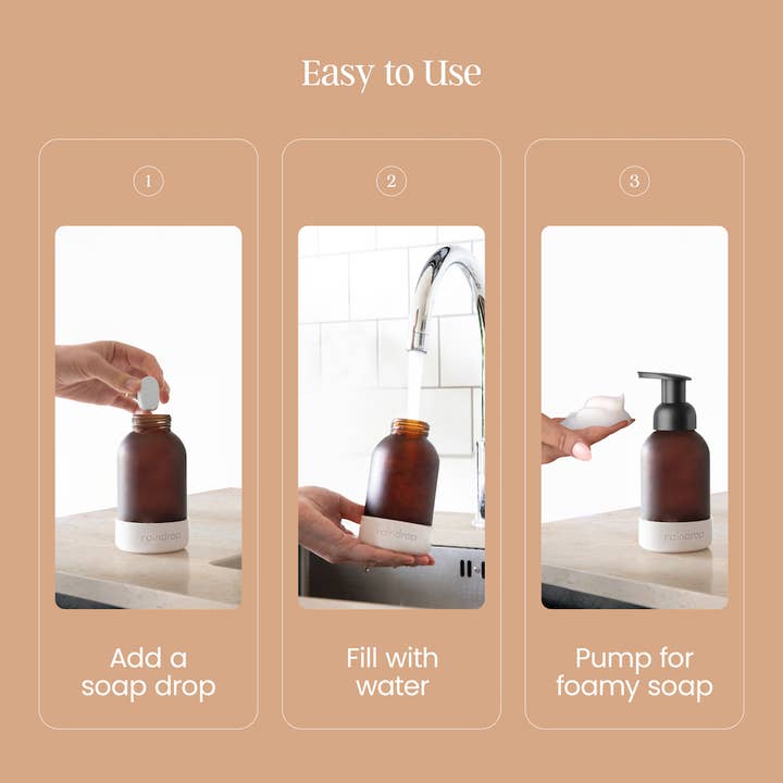 Raindrop Clean - Wholesale Hand Soap/Wash - Four Plastic Free Foaming Hand Soap Refills2