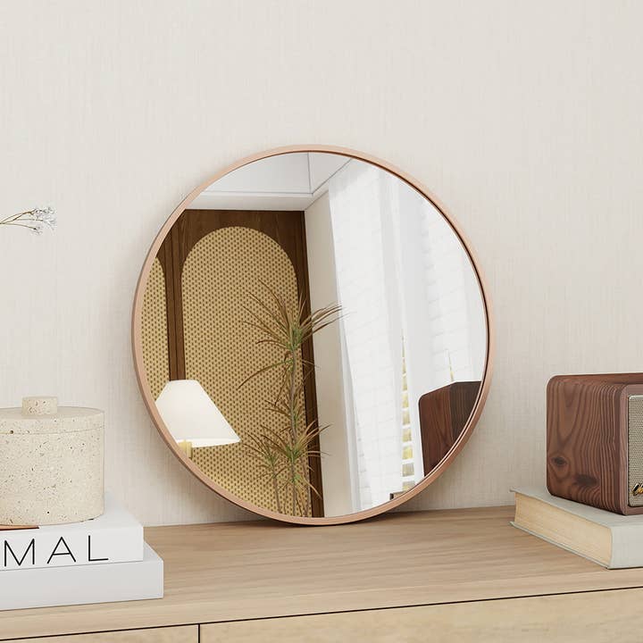 Abble - Wholesale Wall mirror - Aluminum Framed Circular Wall Mirror7