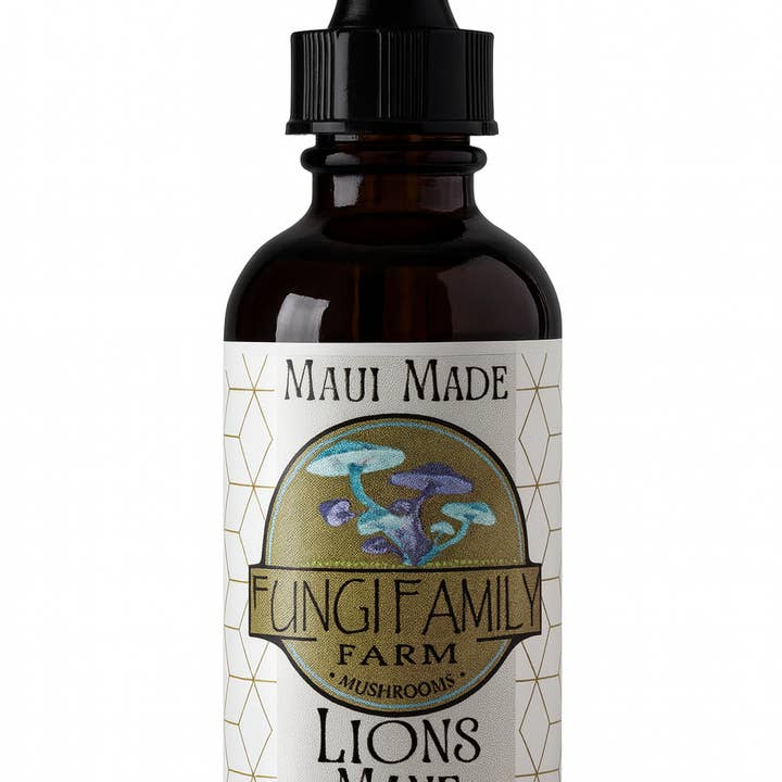 Lion’s Mane Tincture – Dual + Ultrasonic Extract for Focus & Cognitive Support for wholesale by Maui Mushrooms & More