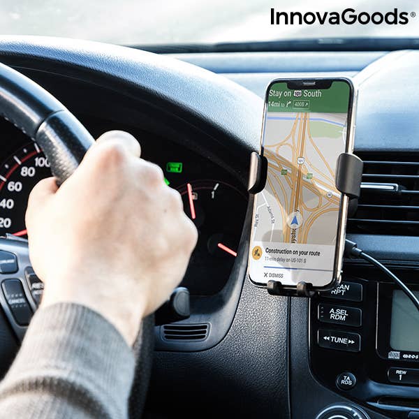 InnovaGoods - Wholesale Portable Charger - Mobile Phone Holder with Wireless Charger for Wolder Cars1