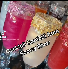 The Local Gift Box featuring Bready or Knot Challah by Nancy - Wholesale Cocktail Mix/Syrup - Pink Star Cocktail Confetti + Rose Gold Cocktail Glitter1