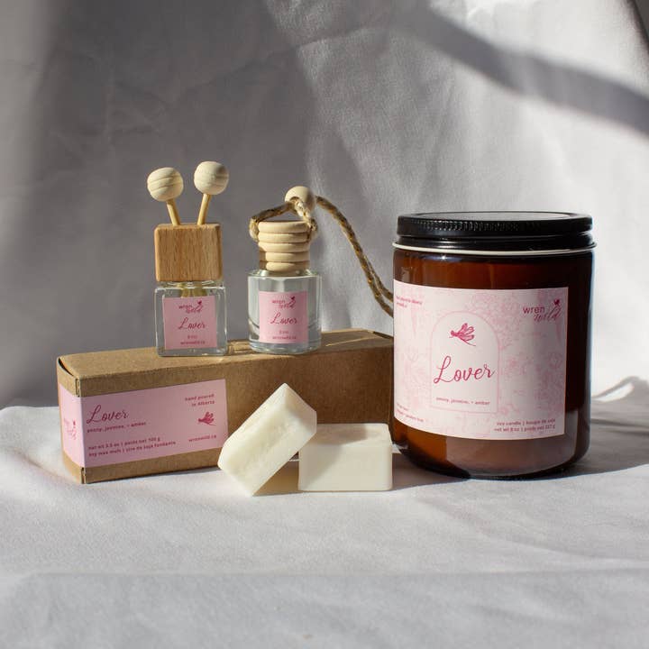 Lover | peony, jasmine, + amber for wholesale by Wren Wild