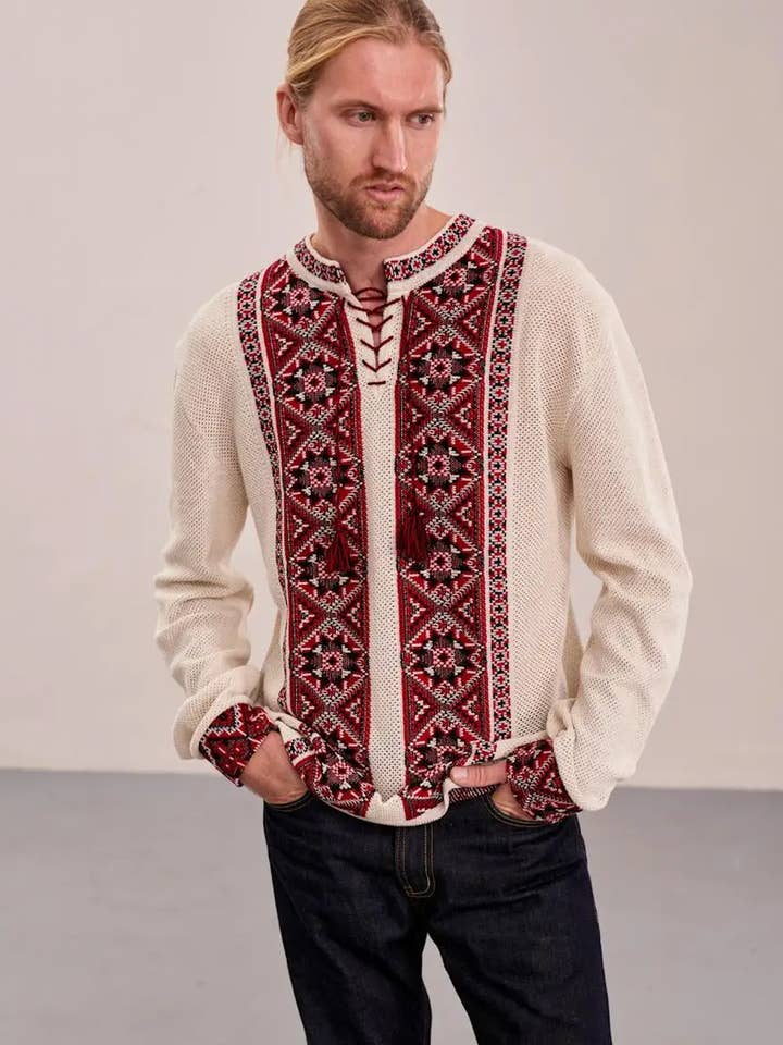 Knitted Shirt Heritage for wholesale by Handmade Originals Ukraine