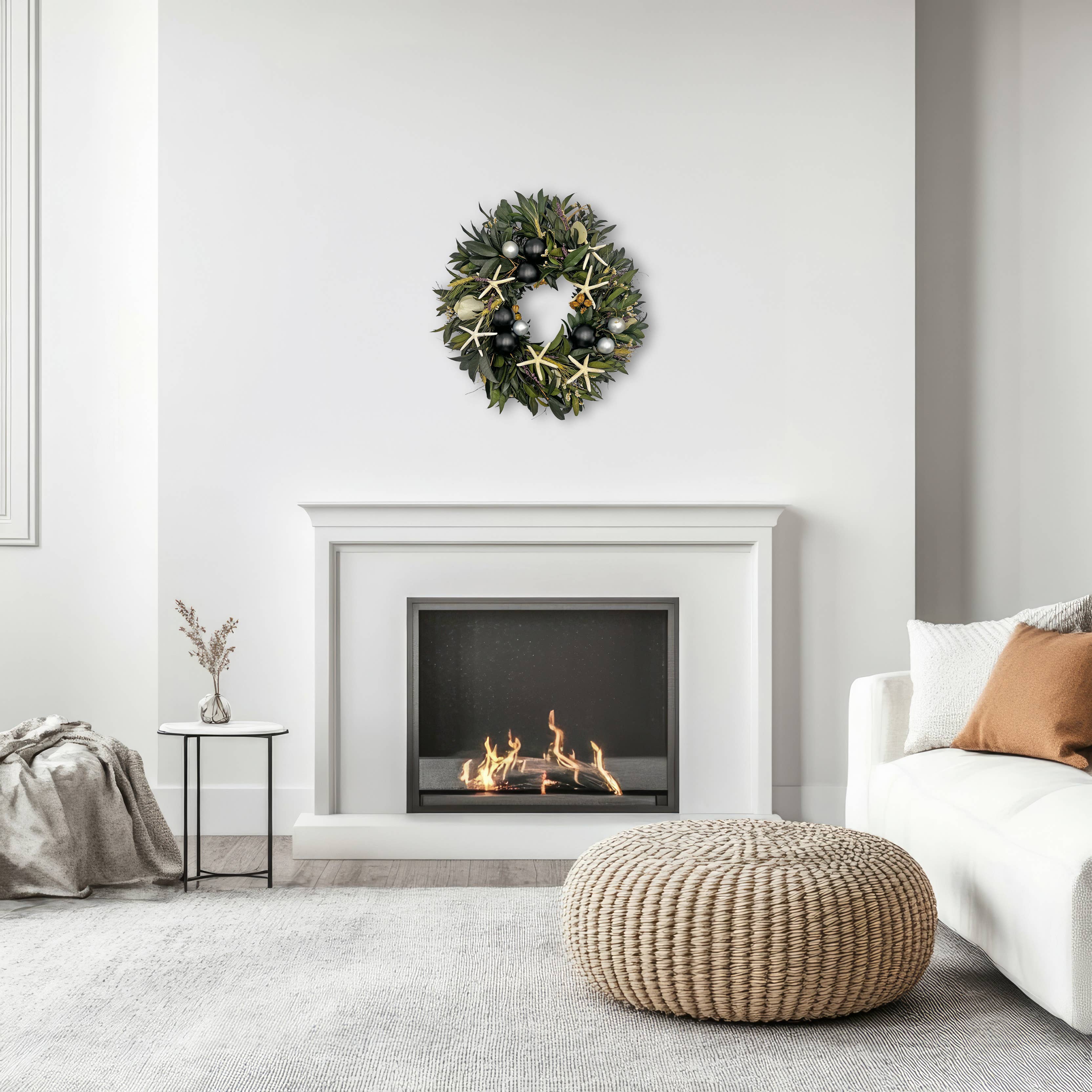 2626 Designs – wholesale Wreath – 20 inch Dried Preserved Decorative Mixed Wreath w/ Ornaments7