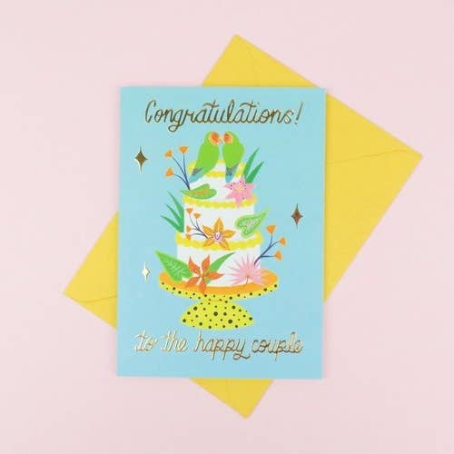 Bruidstaart kaart voor wholesale door Katie Brookes Illustration