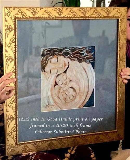 Katie m. Berggren art & design, LLC - Wholesale Art Print - In Good Hands - Twin Babies in Mama's Arms Art Print2