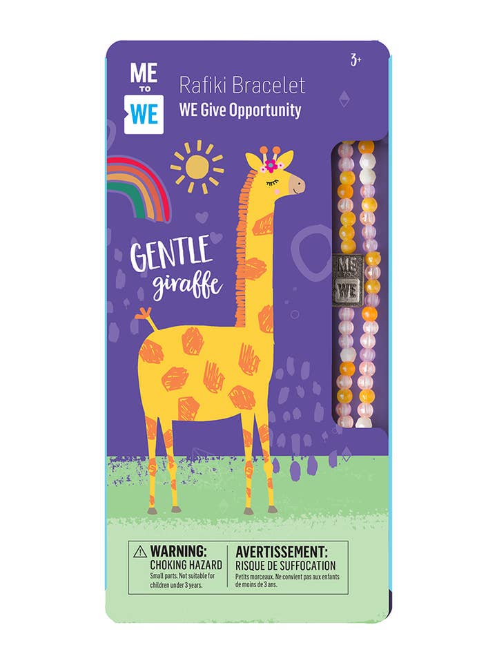 Cute Critter Rafiki Bracelet - Gentle Giraffe for wholesale by ME to WE