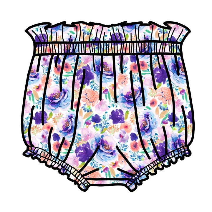 Púrpura melocotón - Bloomers con halo para venta al por mayor de Wandering Child Co