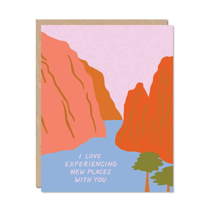 New Places - Love + Anniversary Card for wholesale by Odd Daughter Paper Co.