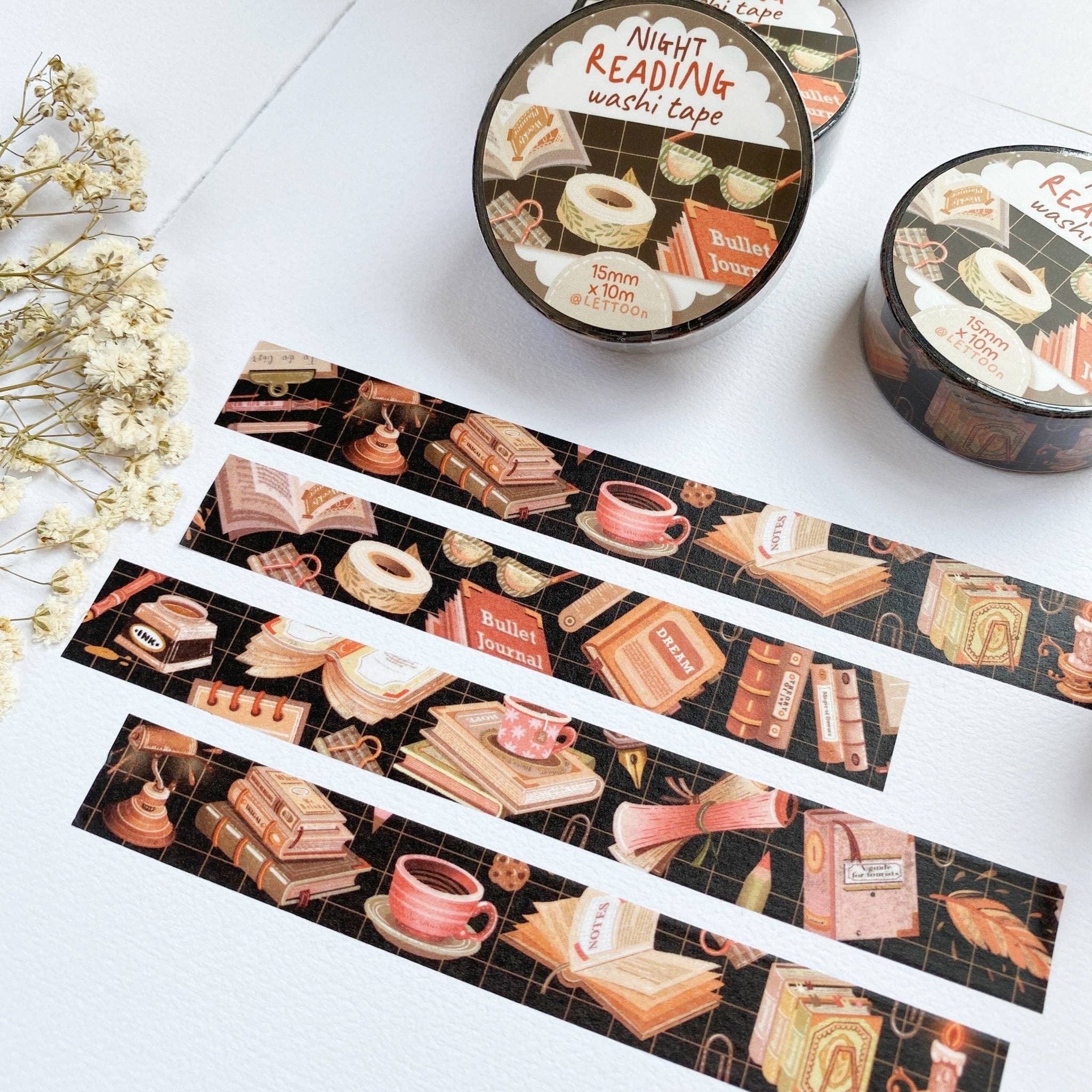 Lettoon – Großhandel Washi-Tape – Washi Tape – Tag- & Nachtlesen für Buchliebhaber6