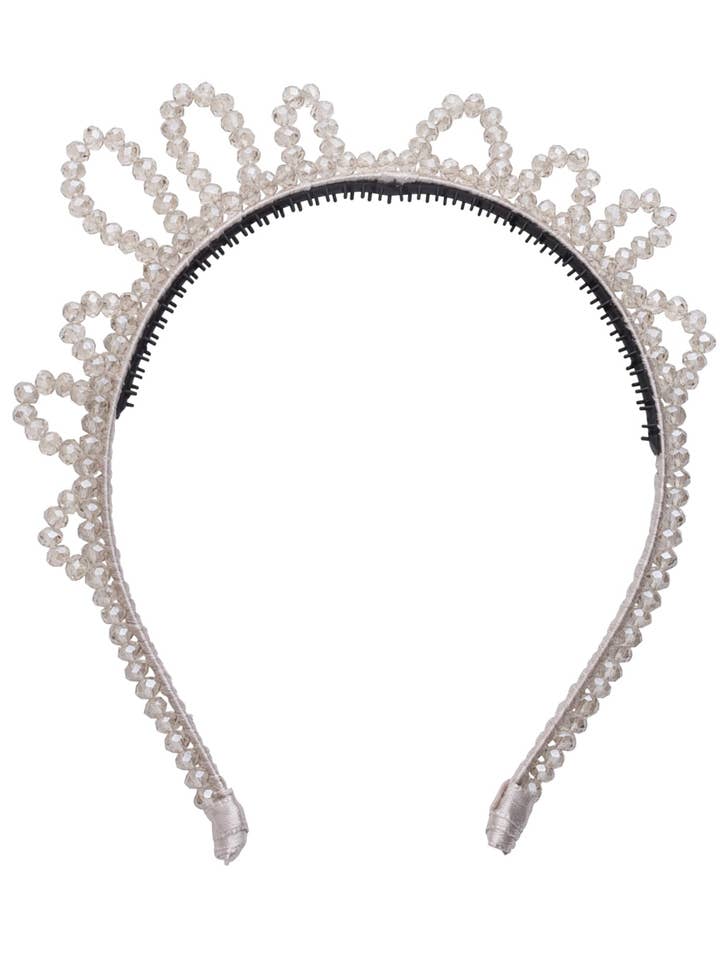 Glas-Stirnband im Prinzessin-Stil, transparent für den Großhandel von Project 6 NY Kids